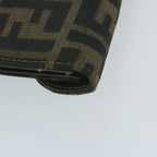 FENDI Zucca Canvas Hand Bag Black Brown64269