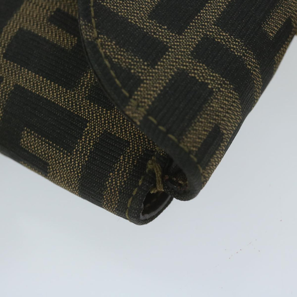 FENDI Zucca Canvas Hand Bag Black Brown64269