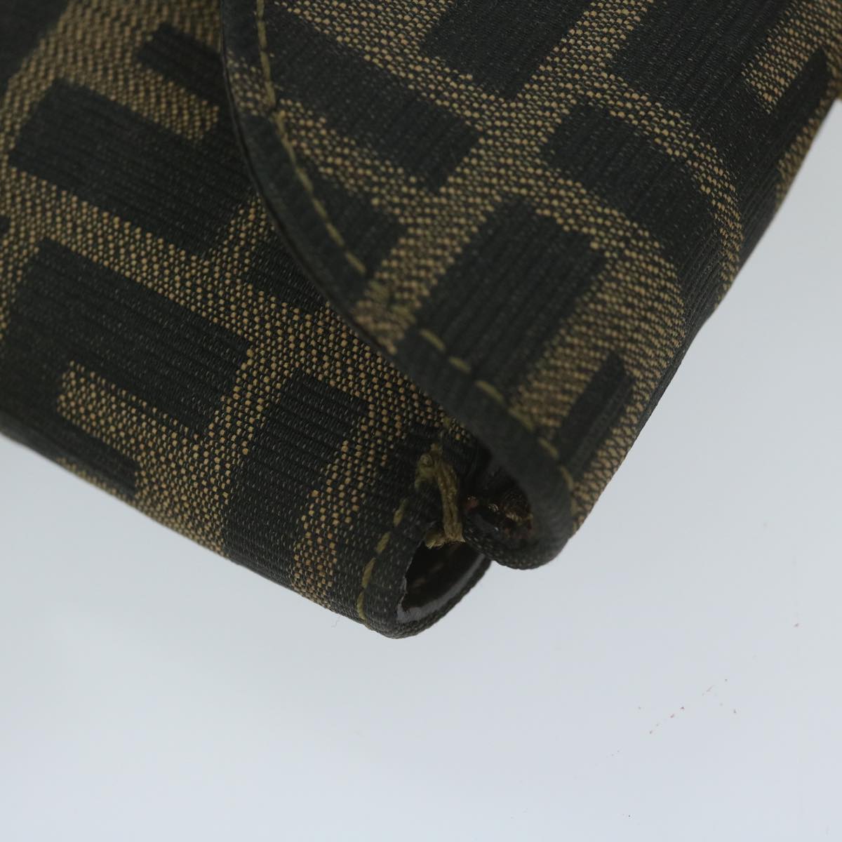 FENDI Zucca Canvas Hand Bag Black Brown64269