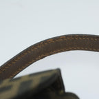 FENDI Zucca Canvas Hand Bag Black Brown64269