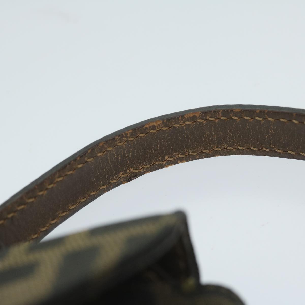 FENDI Zucca Canvas Hand Bag Black Brown64269