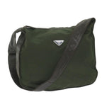PRADA Shoulder Bag Nylon Khaki  64273