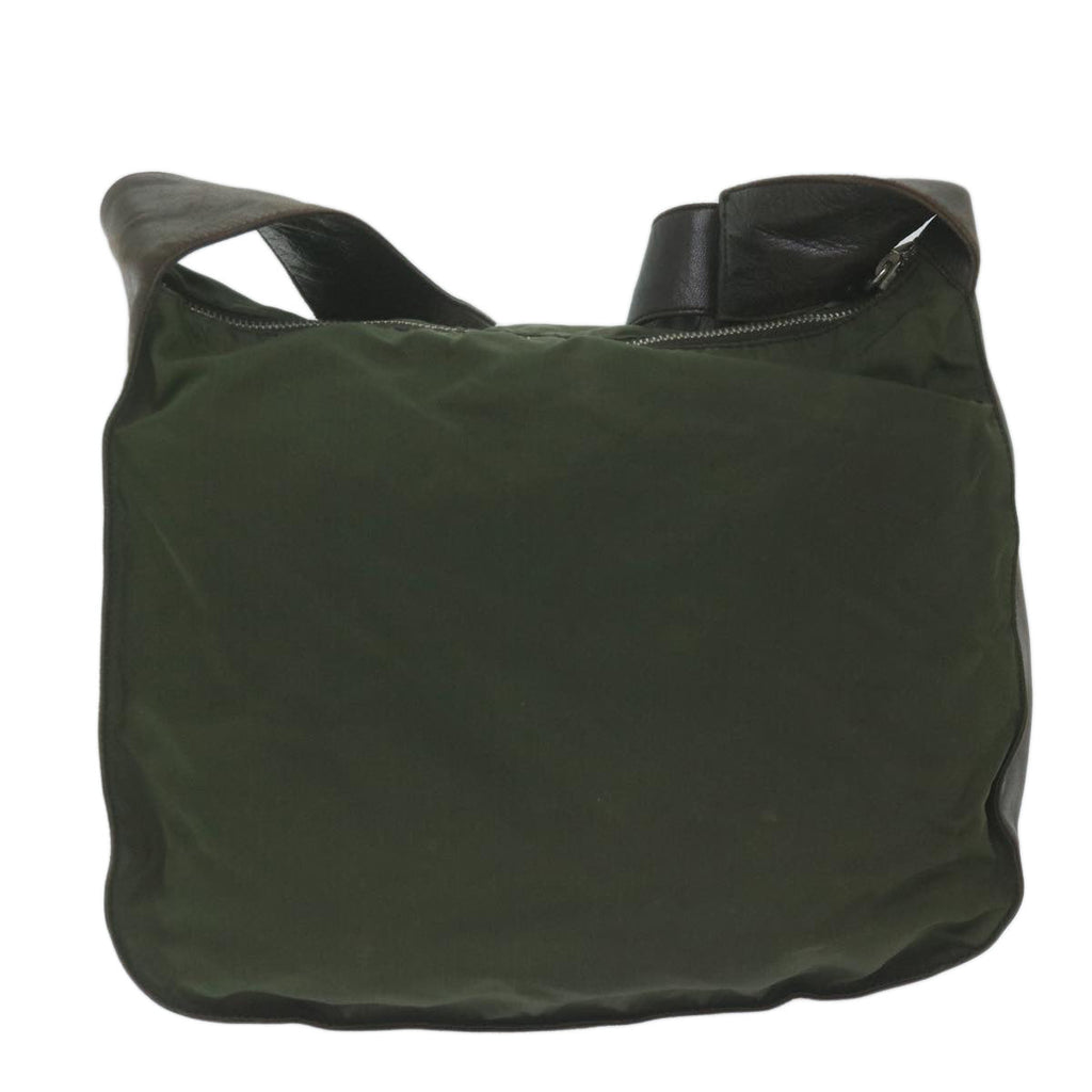 PRADA Shoulder Bag Nylon Khaki  64273