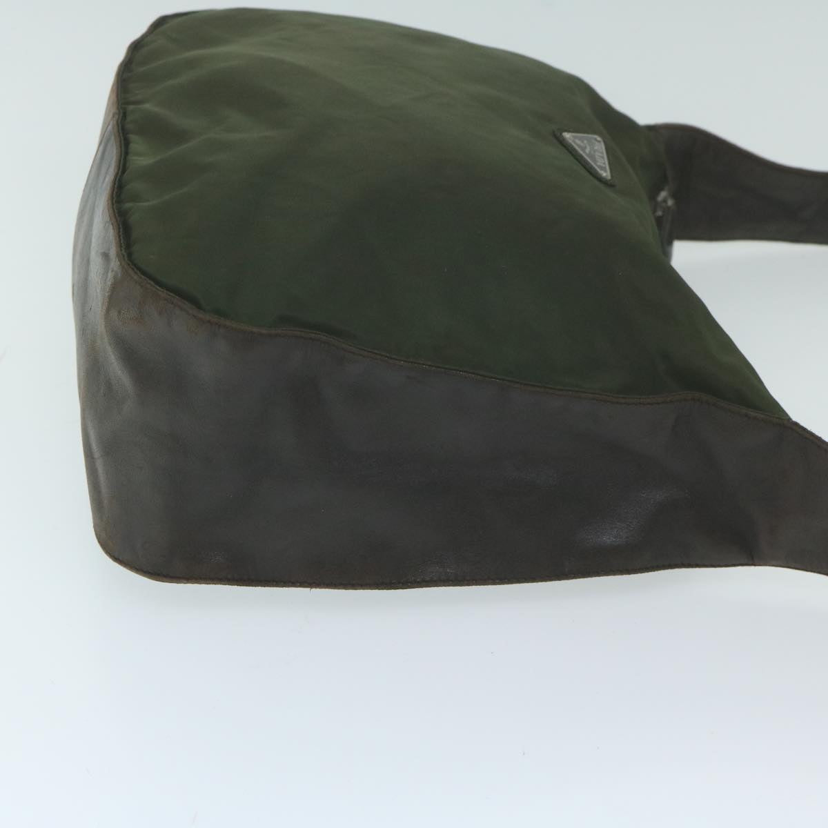 PRADA Shoulder Bag Nylon Khaki  64273