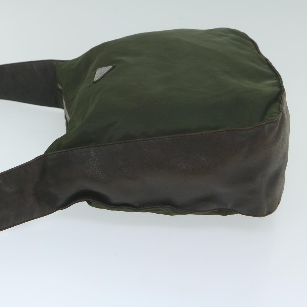 PRADA Shoulder Bag Nylon Khaki  64273