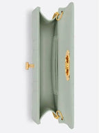 Miss Caro Chain Leather Shoulder Bag Pistachio Green Dior