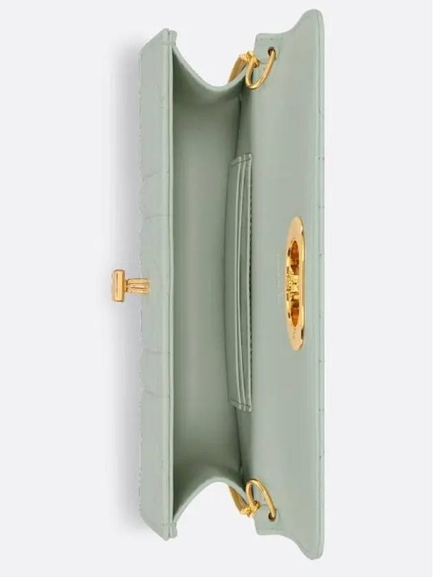 Miss Caro Chain Leather Shoulder Bag Pistachio Green Dior