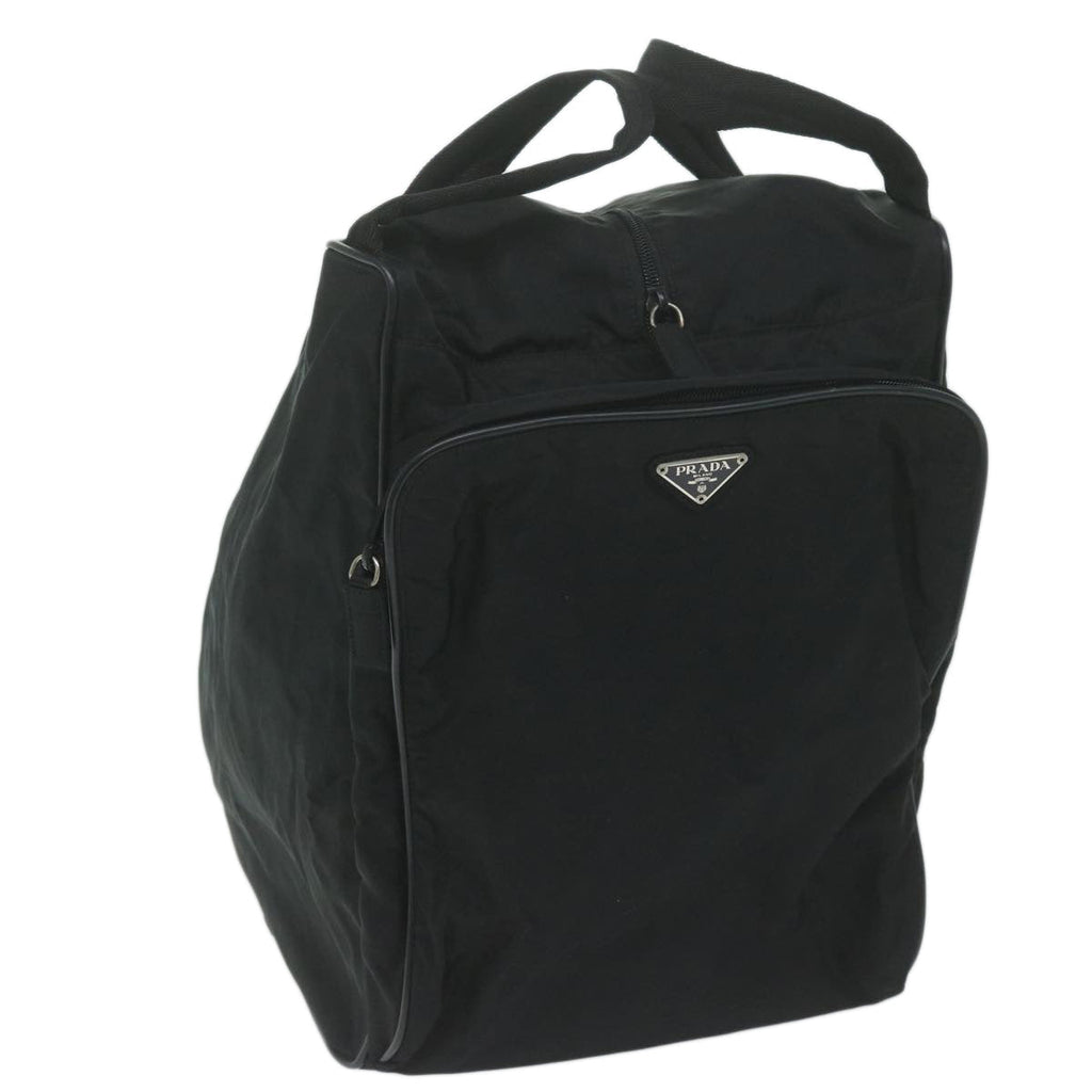 PRADA Hand Bag Nylon Black  64366