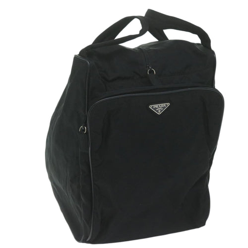 PRADA Hand Bag Nylon Black  64366