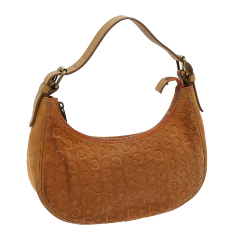 CELINE C Macadam Canvas Shoulder Bag Orange  64453