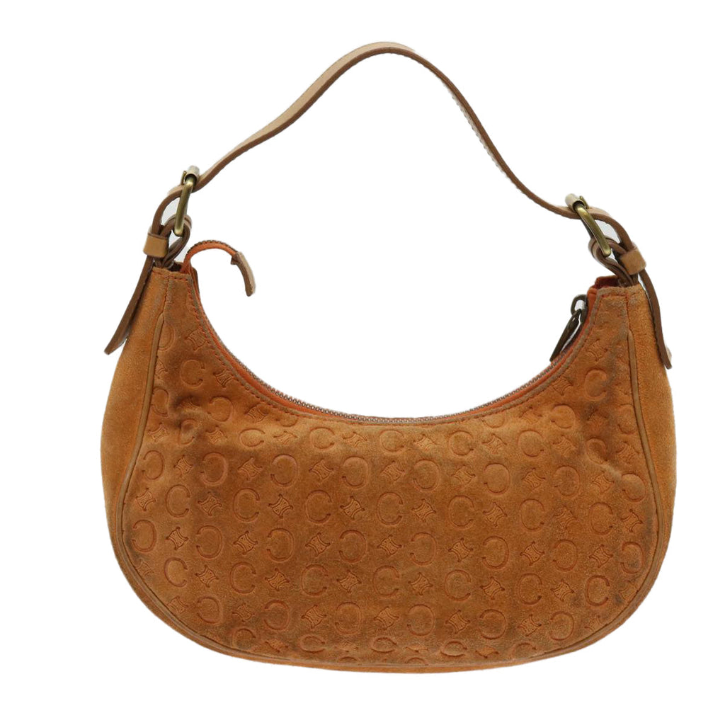CELINE C Macadam Canvas Shoulder Bag Orange  64453