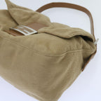 FENDI Mamma Baguette Shoulder Bag Wool Beige64454
