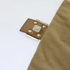 FENDI Mamma Baguette Shoulder Bag Wool Beige64454