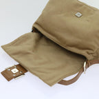 FENDI Mamma Baguette Shoulder Bag Wool Beige64454