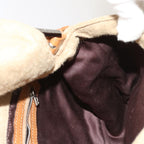 FENDI Mamma Baguette Shoulder Bag Wool Beige64454