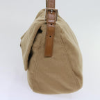 FENDI Mamma Baguette Shoulder Bag Wool Beige64454