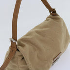 FENDI Mamma Baguette Shoulder Bag Wool Beige64454