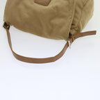 FENDI Mamma Baguette Shoulder Bag Wool Beige64454