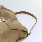FENDI Mamma Baguette Shoulder Bag Wool Beige64454