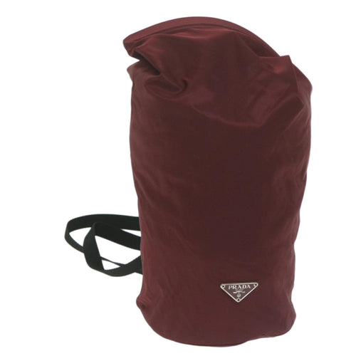 PRADA Shoulder Bag Nylon Bordeaux  64455