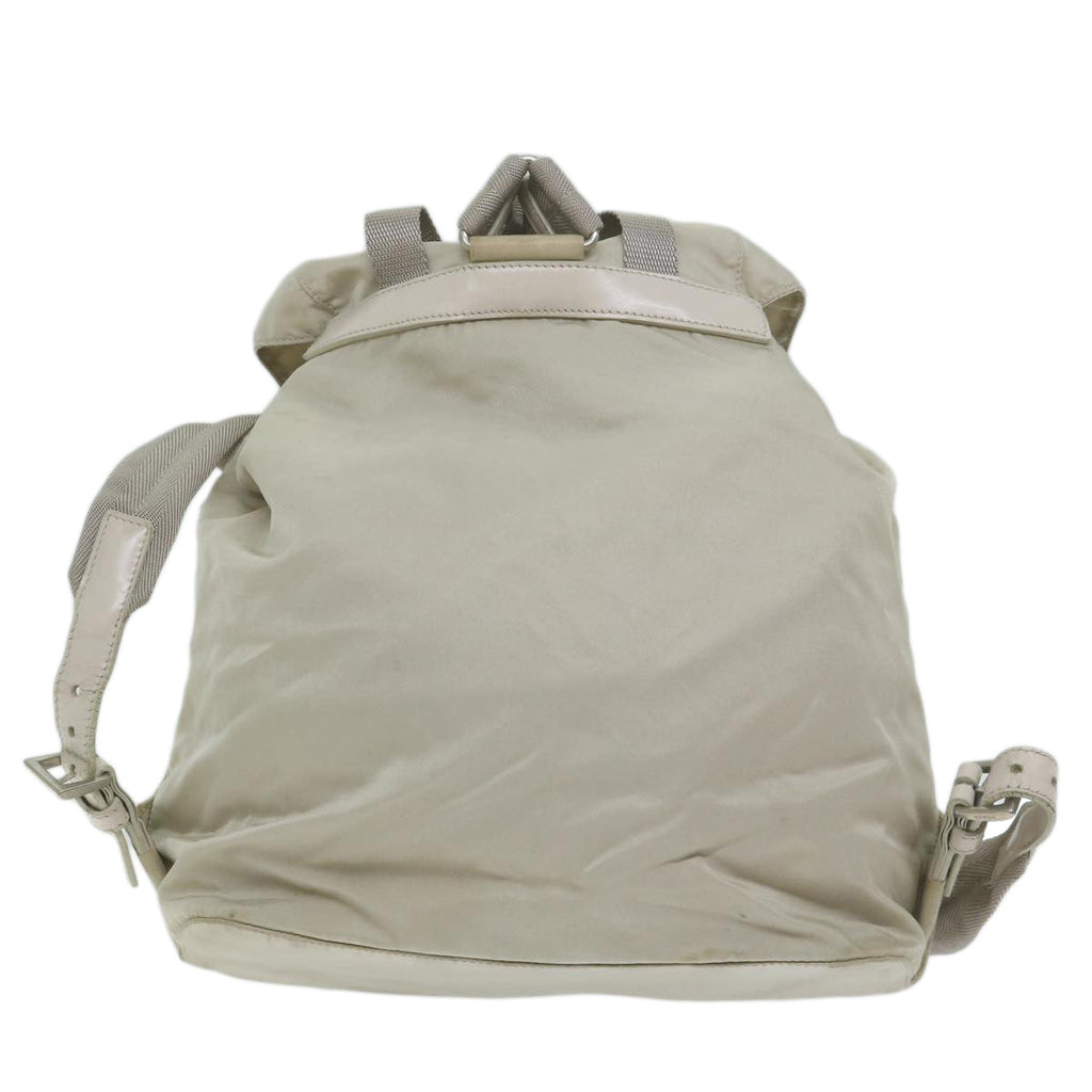 PRADA Backpack Nylon Ivory  64459