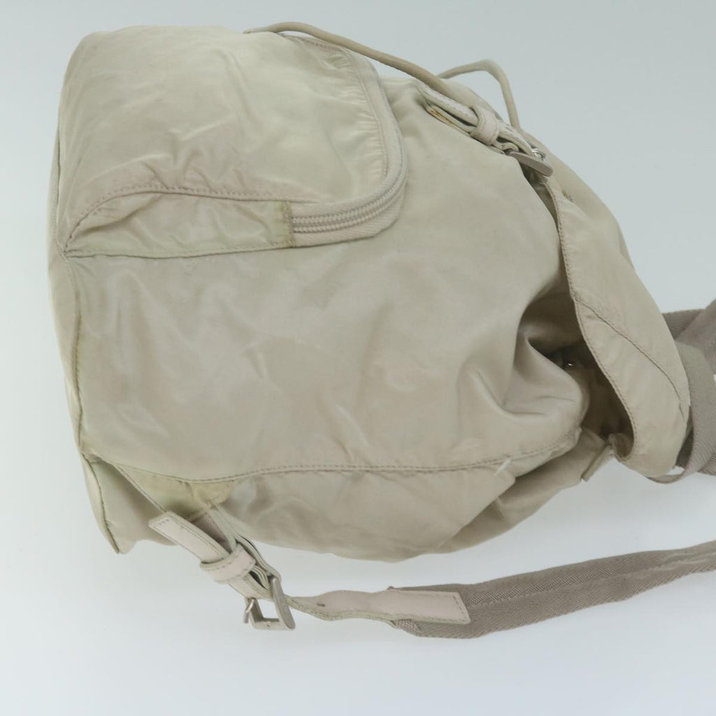 PRADA Backpack Nylon Ivory  64459