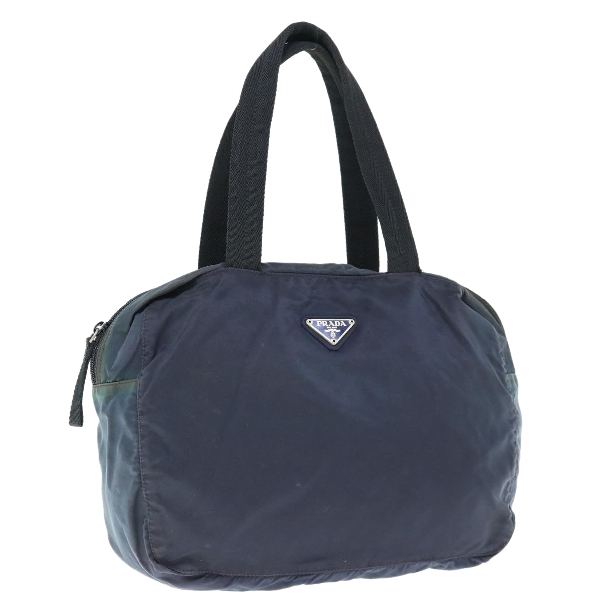 PRADA Hand Bag Nylon Navy  64462