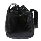 PRADA Shoulder Bag Enamel Black  64474