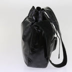 PRADA Shoulder Bag Enamel Black  64474