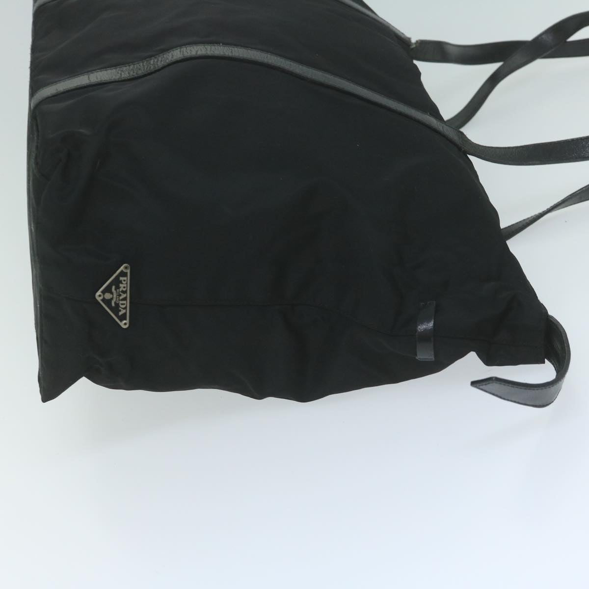 PRADA Tote Bag Nylon Black  64476