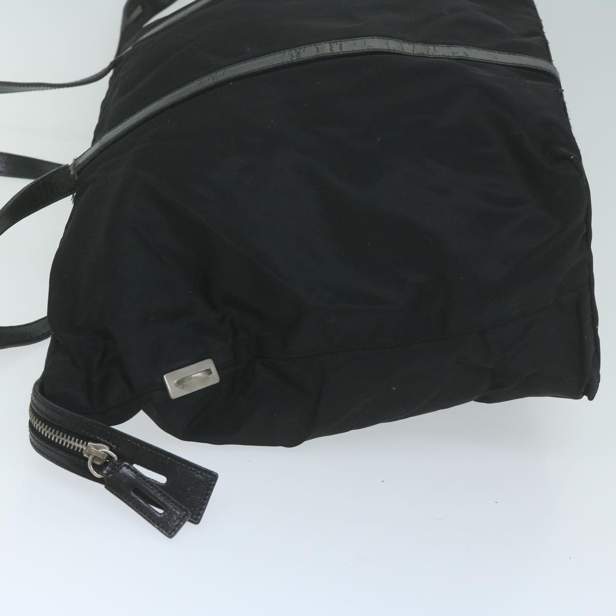 PRADA Tote Bag Nylon Black  64476