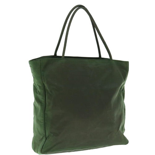 PRADA Tote Bag Nylon Khaki  64482