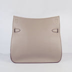 Hermes Leather Shoulder bag H6508 grey golden