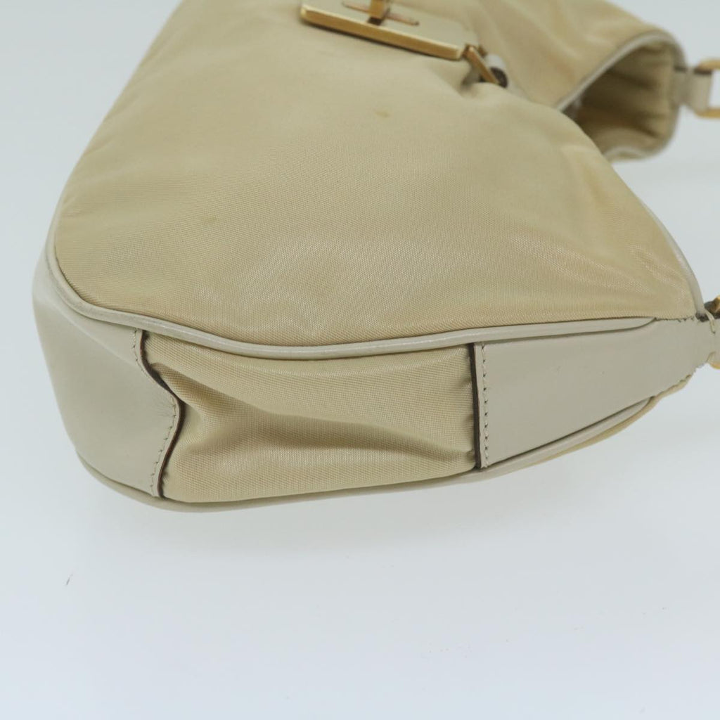 PRADA Shoulder Bag Nylon Cream  64548