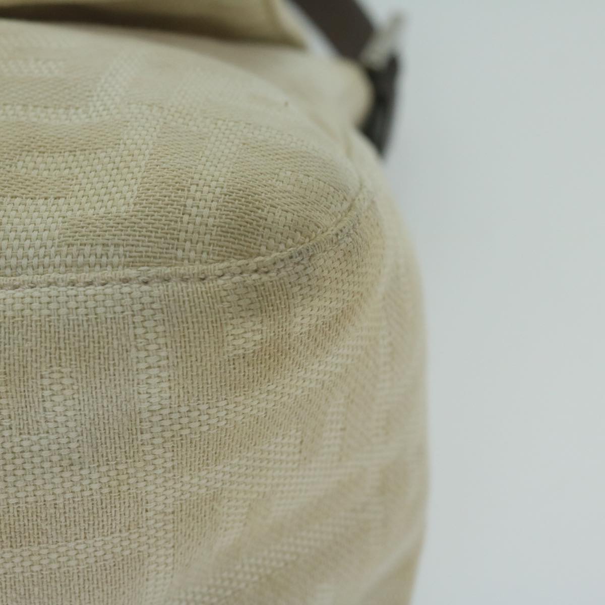 FENDI Zucca Canvas Mamma Baguette Shoulder Bag Beige64596