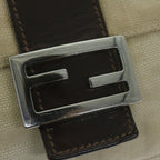 FENDI Zucca Canvas Mamma Baguette Shoulder Bag Beige64596