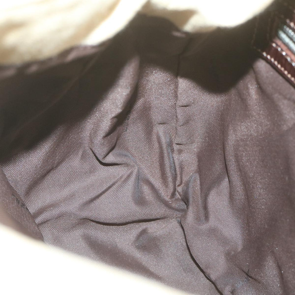 FENDI Zucca Canvas Mamma Baguette Shoulder Bag Beige64596