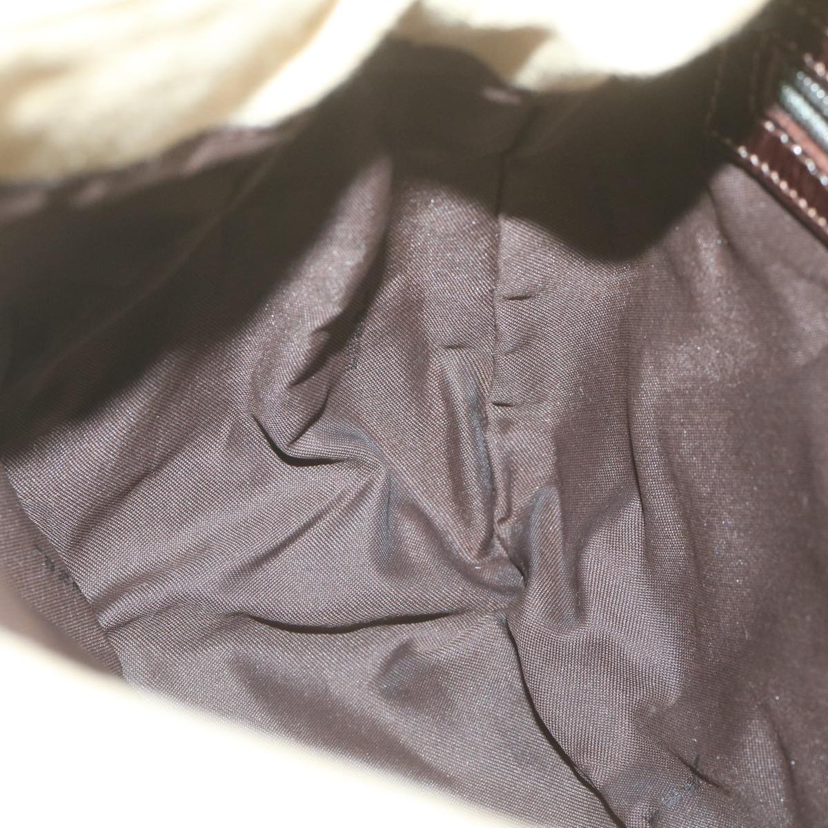 FENDI Zucca Canvas Mamma Baguette Shoulder Bag Beige64596