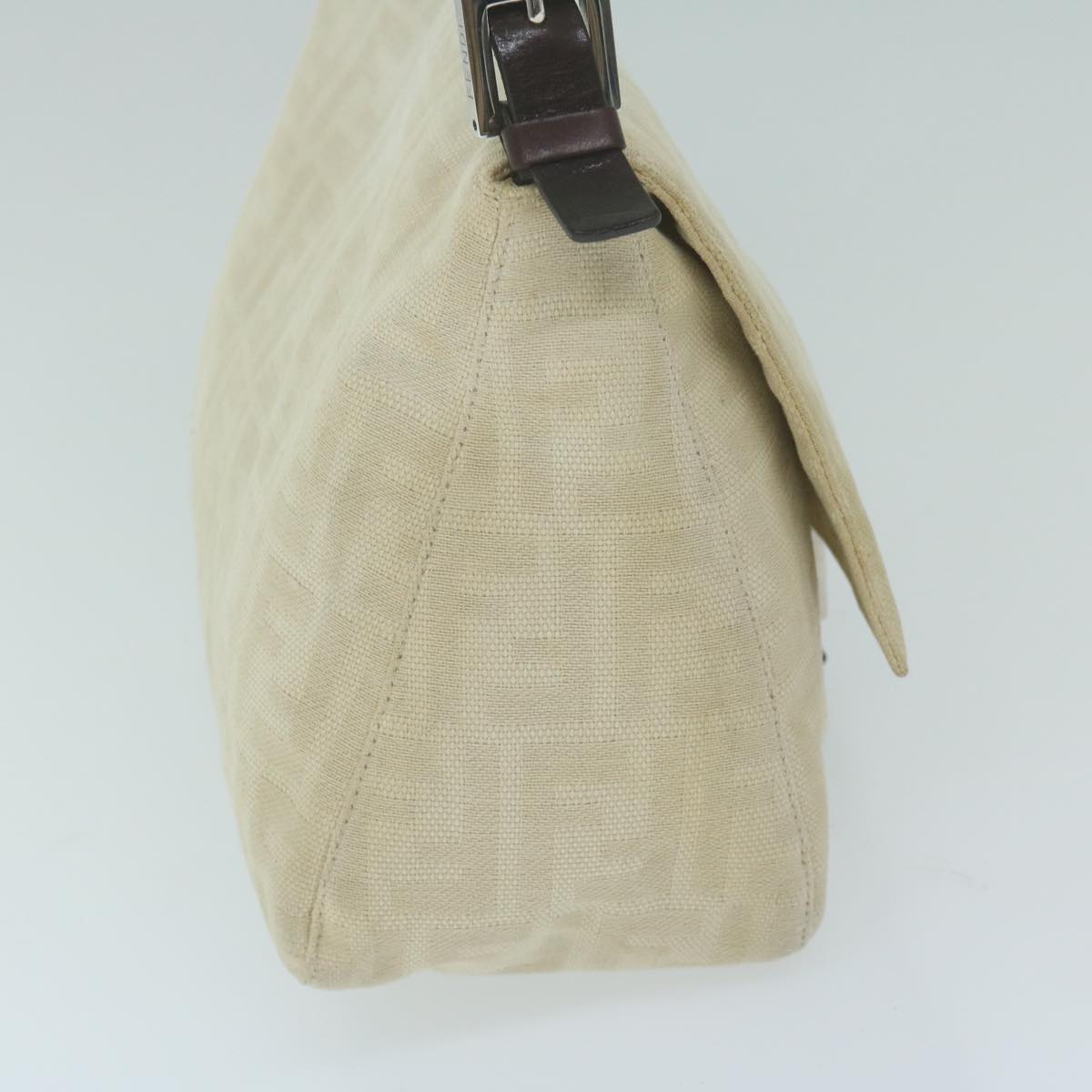 FENDI Zucca Canvas Mamma Baguette Shoulder Bag Beige64596