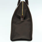 PRADA Hand Bag Nylon Leather Brown  64636