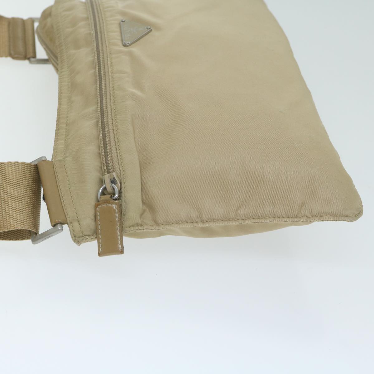PRADA Shoulder Bag Nylon Beige  64646