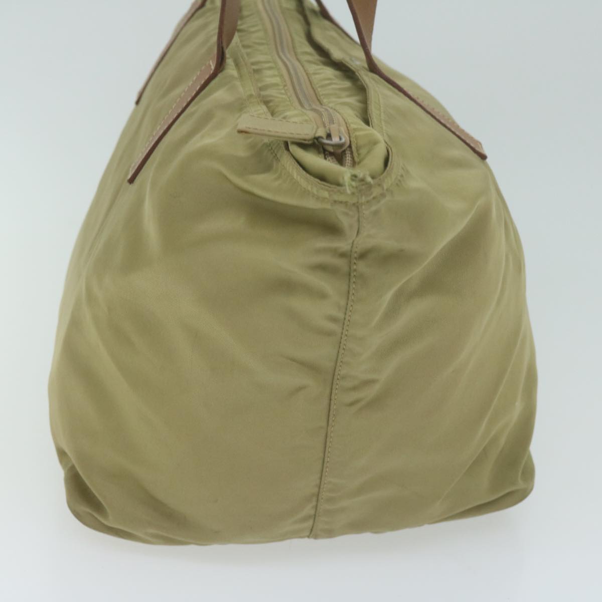 PRADA Tote Bag Nylon Beige  64649