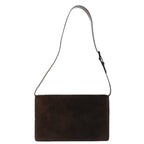 PRADA Shoulder Bag Suede Brown  64709