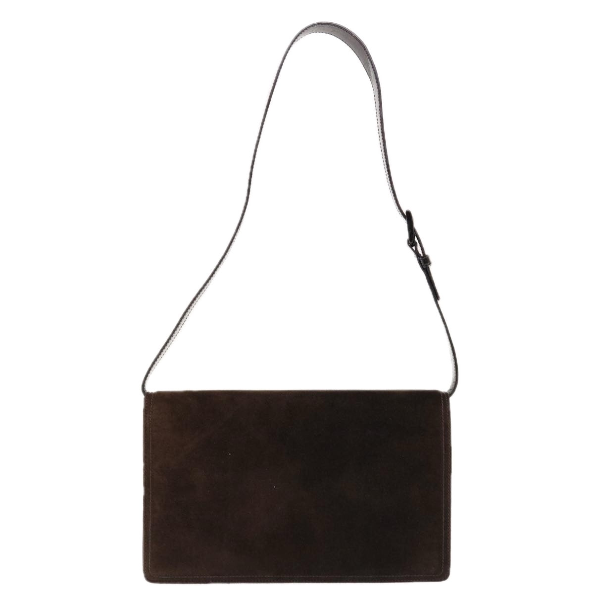 PRADA Shoulder Bag Suede Brown  64709