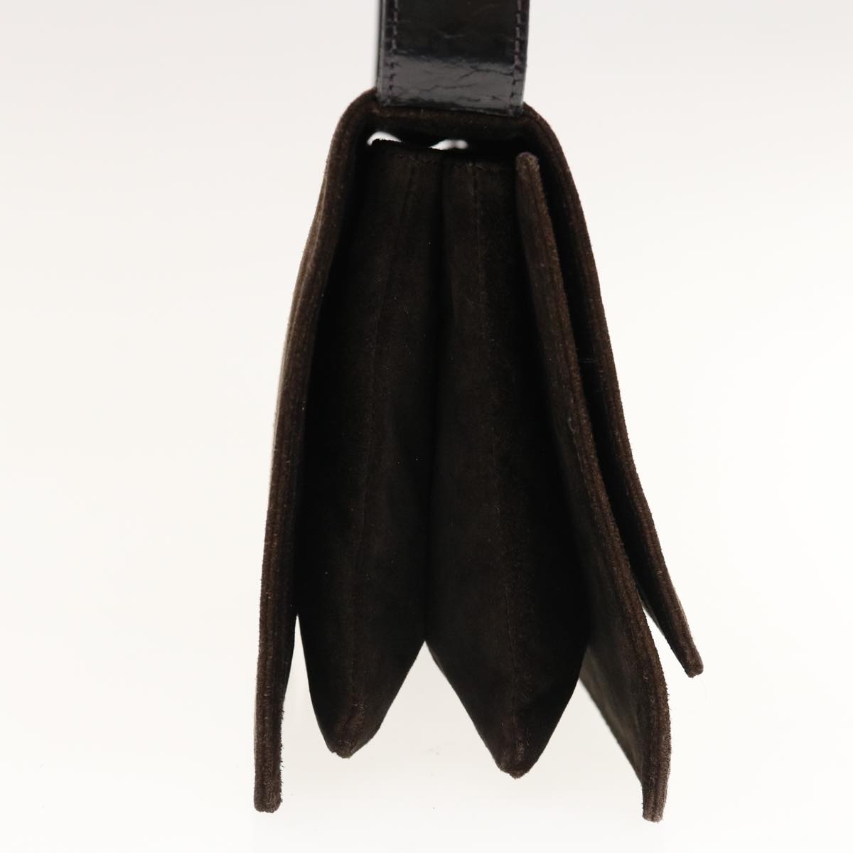 PRADA Shoulder Bag Suede Brown  64709