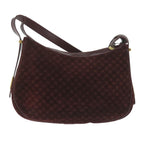 CELINE Macadam Canvas Shoulder Bag Red  64736