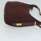 CELINE Macadam Canvas Shoulder Bag Red  64736