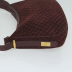 CELINE Macadam Canvas Shoulder Bag Red  64736