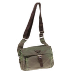 PRADA Shoulder Bag Nylon Khaki  64758