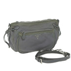 PRADA Shoulder Bag Nylon Gray  64759